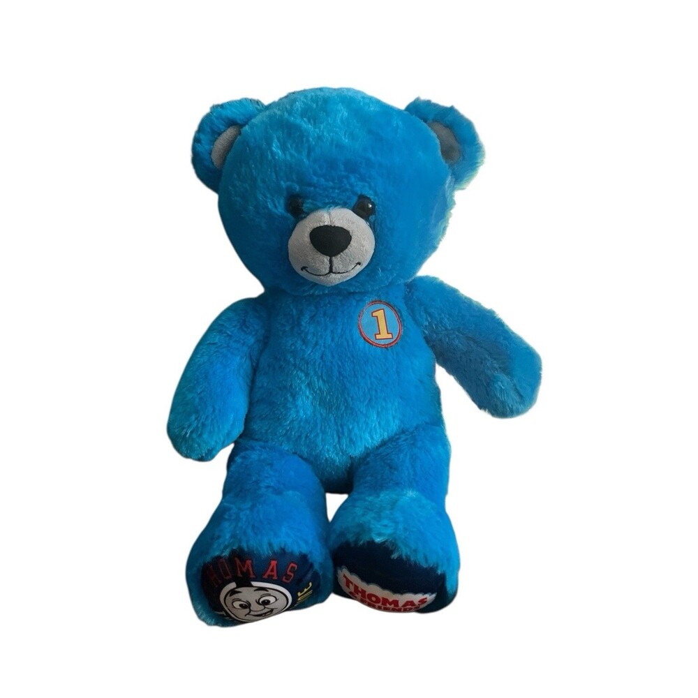 Build A Bear Plush Thomas The Tank Engine Train Blue Stuffed Animal BAB 2018 18"